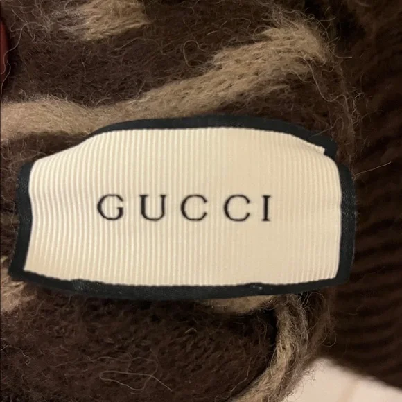 GUCCI Luxury REVERSIBLE GG MOHAIR WOOL CARDIGAN Made in Italy - Picture 3 of 7